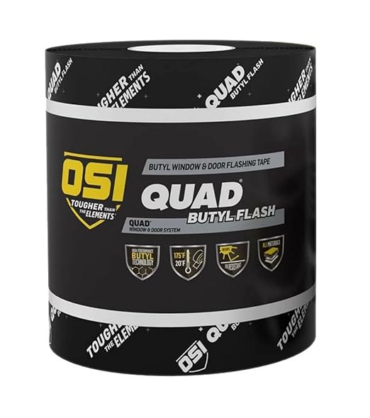 OSI Butyl Flash Tape 6" X75' 8SC Black