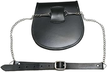 Tartanista Mens Semi-Dress Black Celtic Pattern Sporran & Belt