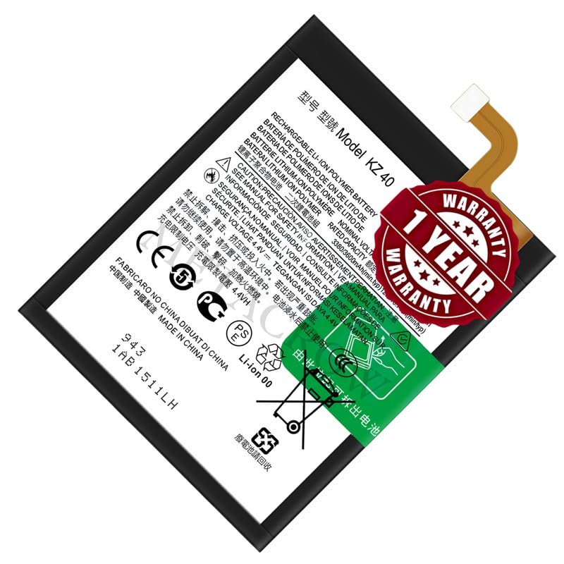 Image of Original KZ40 Battery Compatible for Motorola Moto Z4 - (3600mAh) - 1 Year Warranty JK1