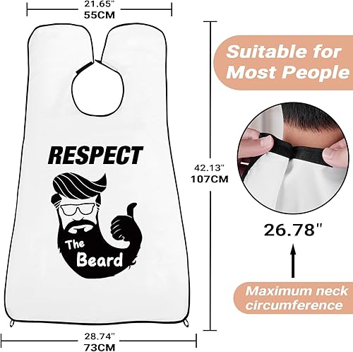 Miniatura 9 de Paquete Lifestyle Essentials para hombre, delantal con babero para barba y delantal de chef resistente, regalos prácticos para aseo y trabajo