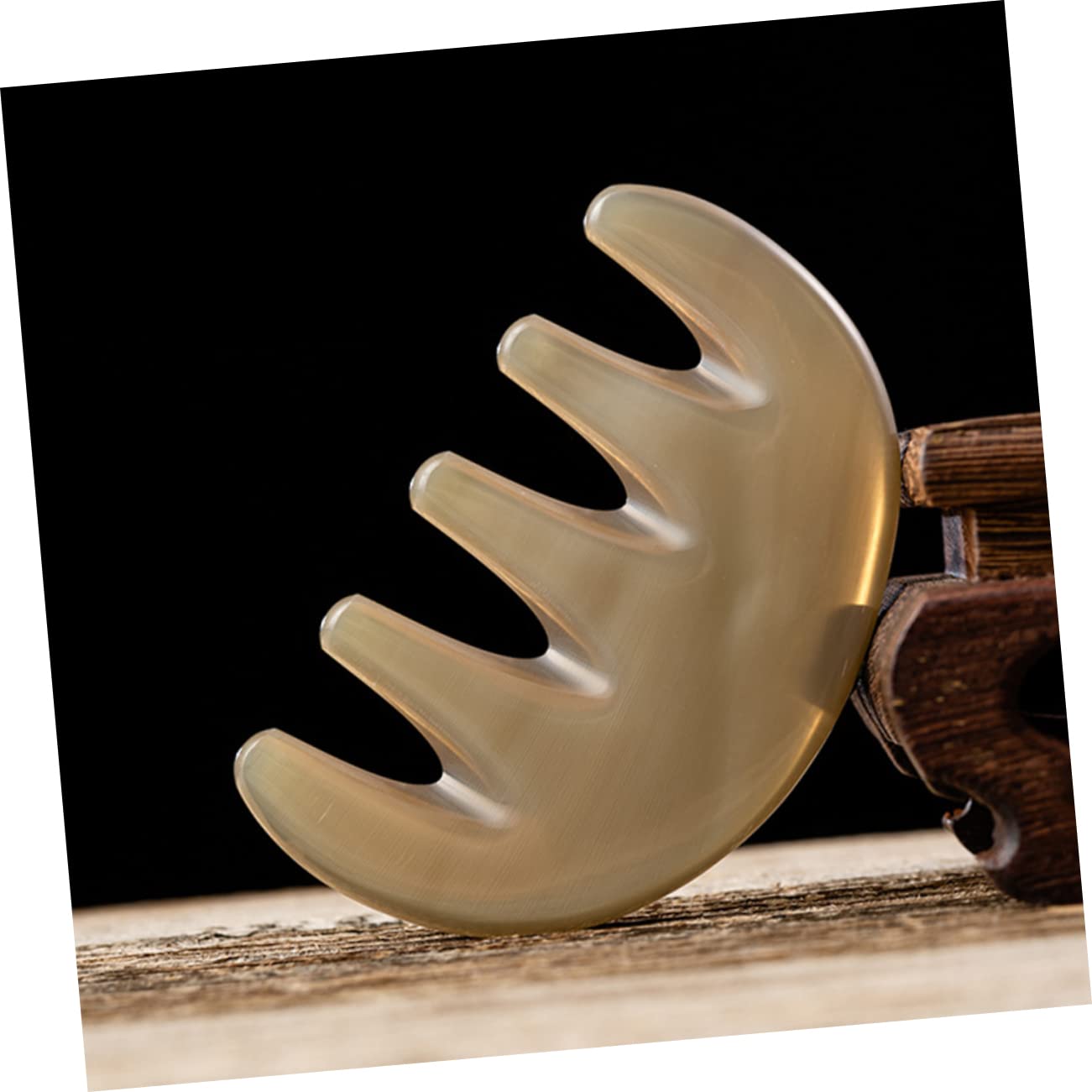 Healeved 5piezas Gua Comb De Dientes Masajeador Peine Para Cuidado Del Cabelludo Herramienta De Acupresión y Masaje Para De Estrés Para Casa y