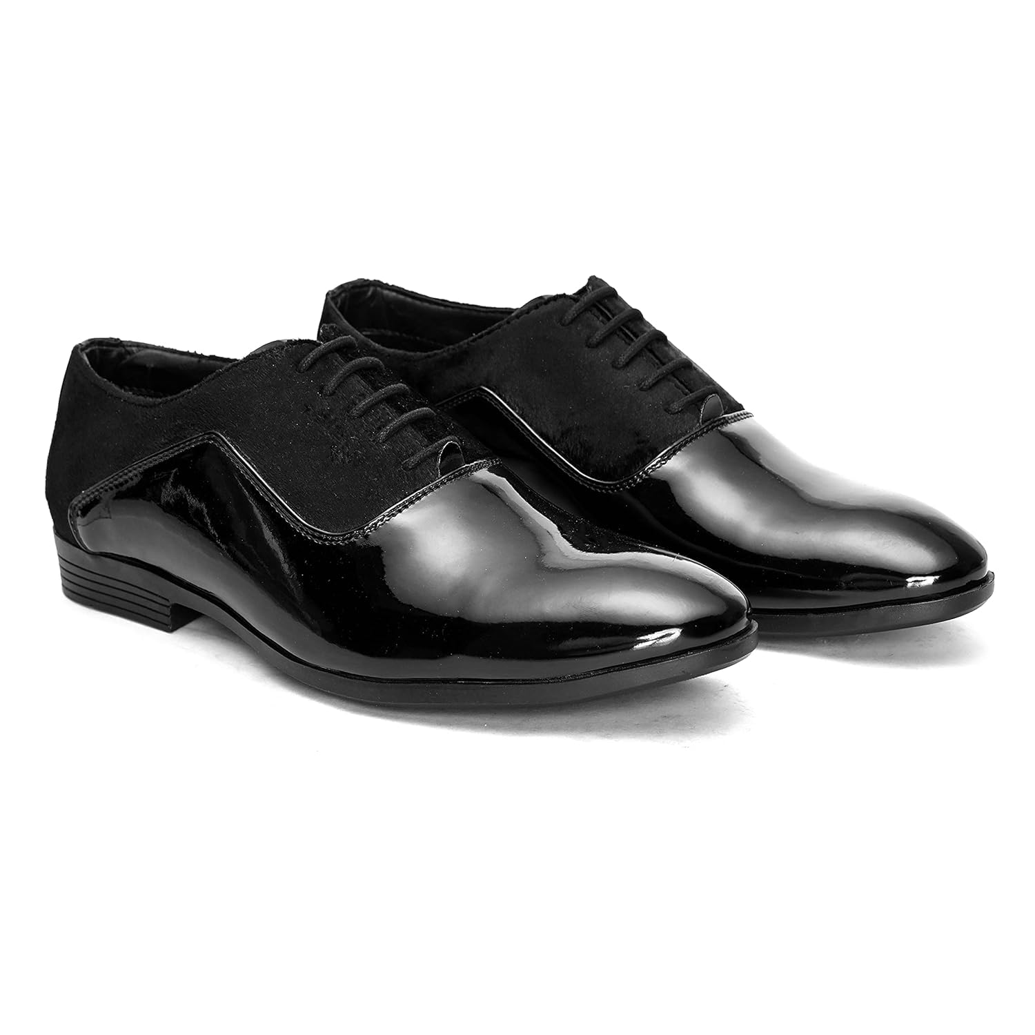 Mens Ember Formal Shoes | Textured Durable Office Wear Oxfords Lace Up Shoes | Shiny & Glossy | Perfect for Formal Wear, Business Casual, Parties and Wedding-image-5