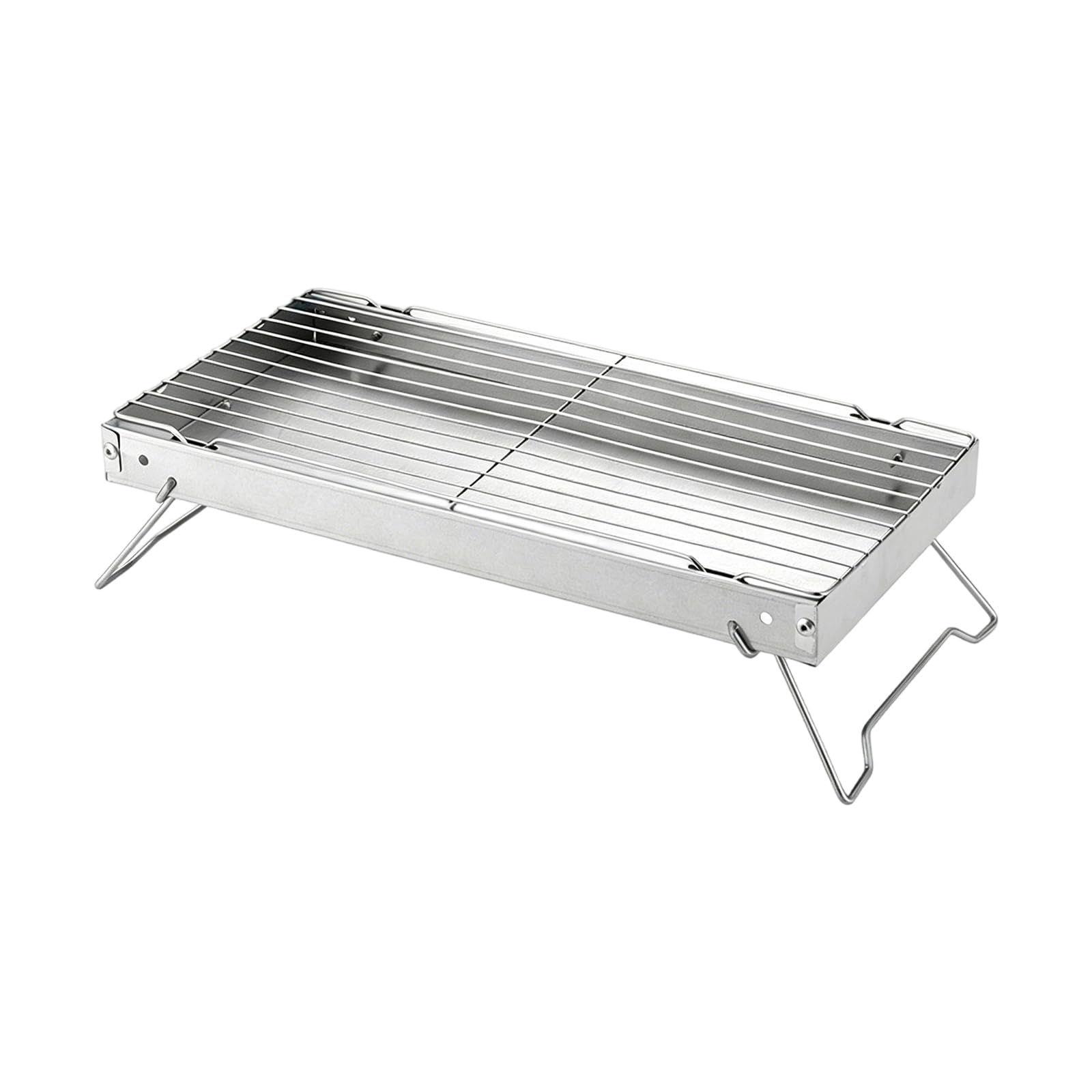PANGBOER Space Saving Folding Barbecue Grills with Carry Handle for Travel Adventure Portable Cookware for Backyard Folding