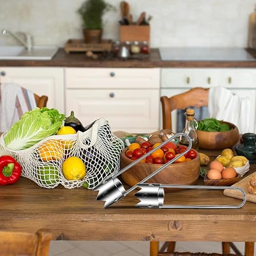 Miniatura 5 de Descorazonador de semillas de pimiento rojo, descorazonador de manzana 304 de acero inoxidable para frutas y verduras, 2024 mejorado de acero