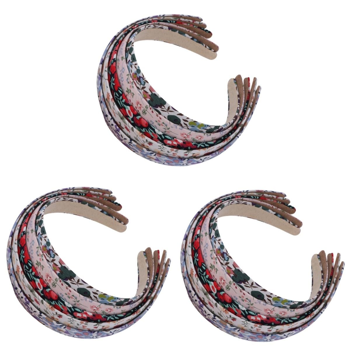 Beaupretty 15 Piezas Diadema Floral De Tela Diademas De Entrenamiento Para Mujer Diademas De Yoga Para Mujer Pinzas Para El Cabello Diademas De Pelo Prensado Cueva Del Pelo Simple
