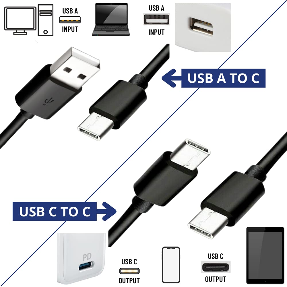 Lite-an - USB C Charger Cable for Samsung Charger USB A to USB C Type C Charger Cable Fast Charging 3A 15W Android Huawei, Xiaomi, Nokia, Motorola - Ultra-Durable USB C Cable 3.3 Ft/1 Meter, Black
