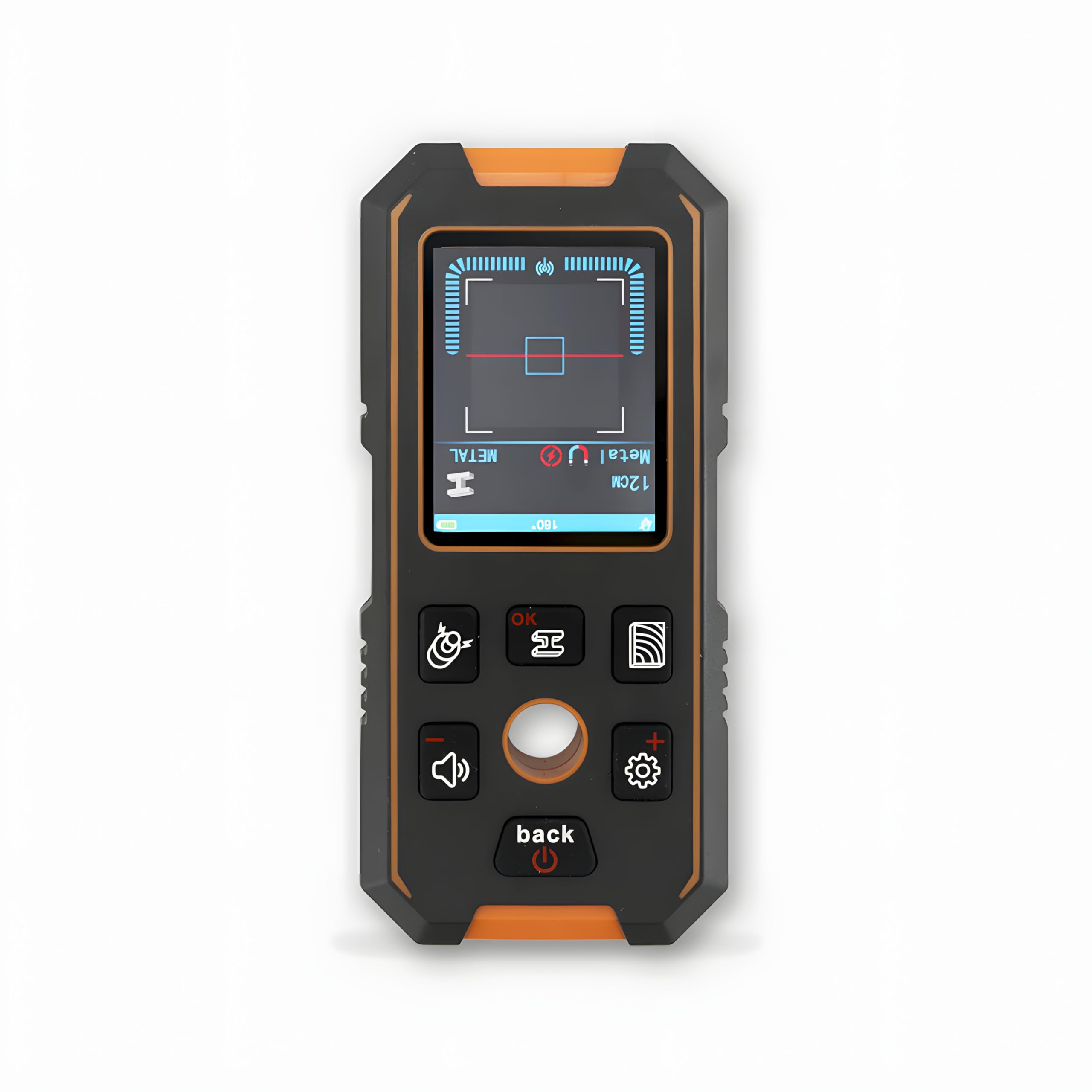 Stud Finder Wall Scanner 3 in 1 Multifunctional Rechargeable Stud Detector with Metal, Wood and AC Wire, Upgraded Smart Sensor Comes with HD LCD Display and Audio Alarm (NF-513)