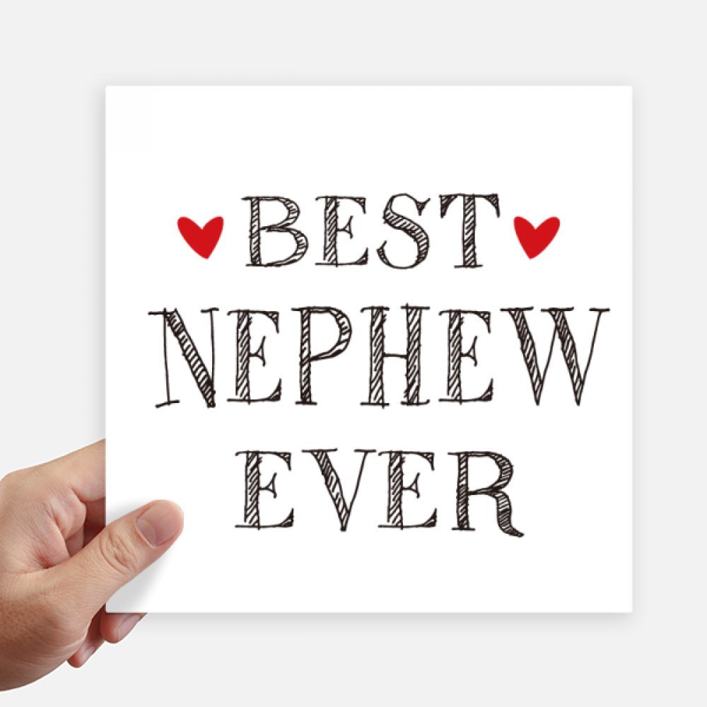 Stickers de El Mejor Sobrino Nunca vinilos decorativos de 20cm x 20cm cuadernos y portatiles