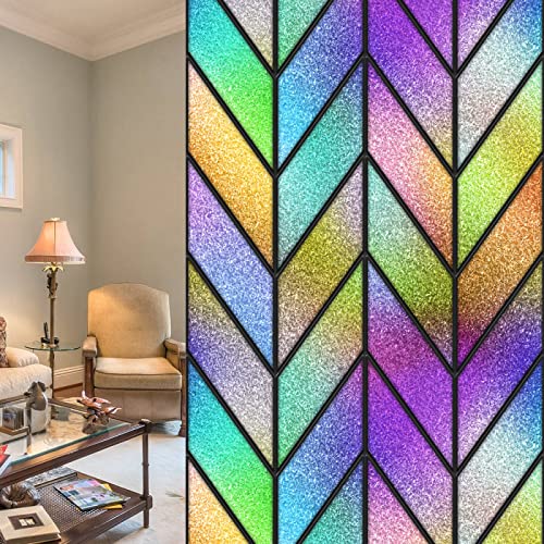 Vinilos para Cristales Morado Degradado Vinilo Adhesivo Cristal Translucido,Vinilos Adhesivos para Cristales,Vinilo Ventana,Vinilo Mampara Ducha,Window Film Anti UV (60x100cm)