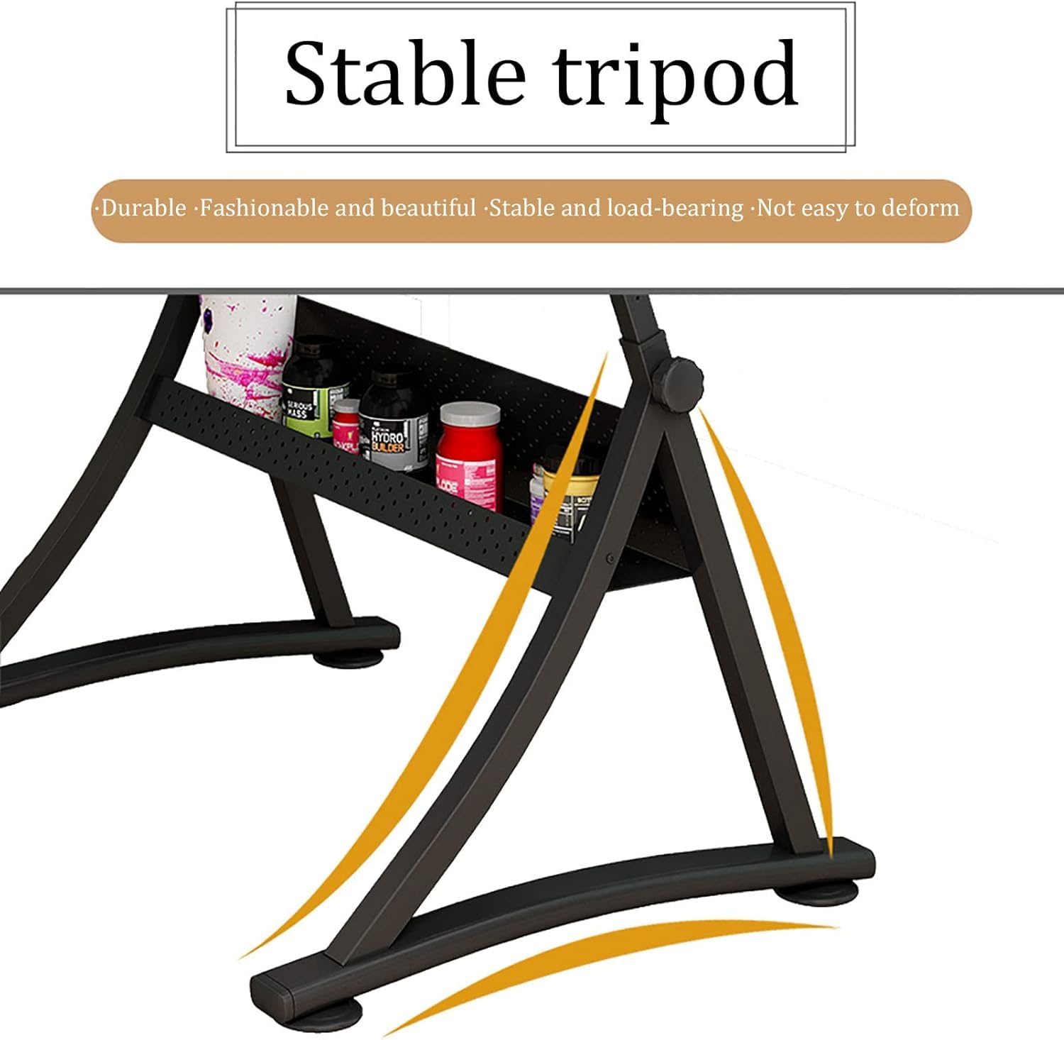 Mesa de dibujo ajustable con taburete, escritorio de arte ajustable en altura, mesa de dibujo de vidrio templado, estación de trabajo versátil para profesionales creativos