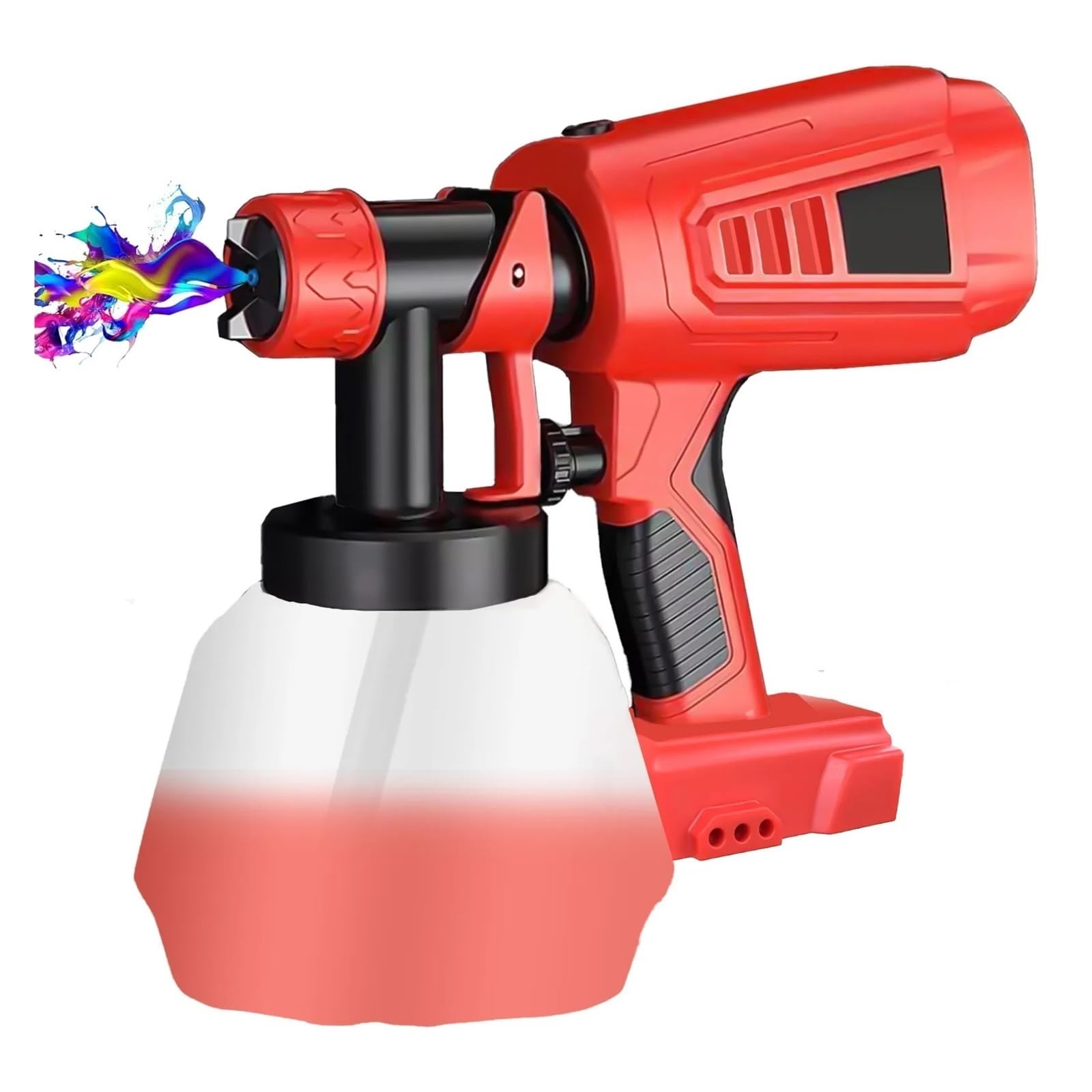 Rozpylacze farb Airless natryskowy Bezprzewodowy pistolet do malowania natryskowego, akumulator do pistoletu, elektryczny pistolet do malowania o pojemności 1000 ml do domu i ogrodu