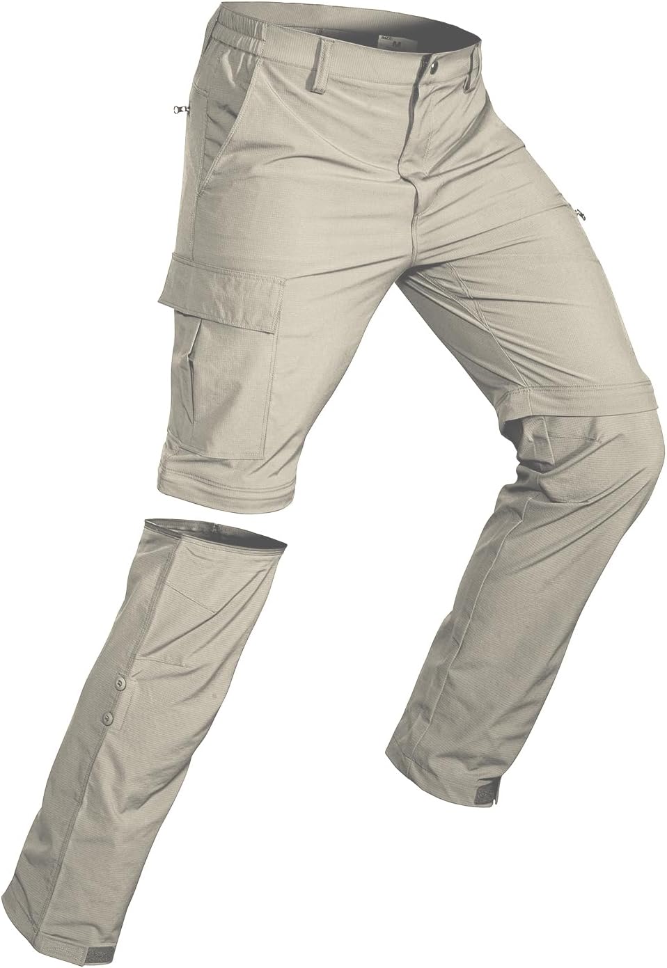 Wespornow Men’s-Convertible-Hiking-Pants Quick Dry Lightweight Zip Off Breathable Cargo Pants for Outdoor, Fishing, Safari