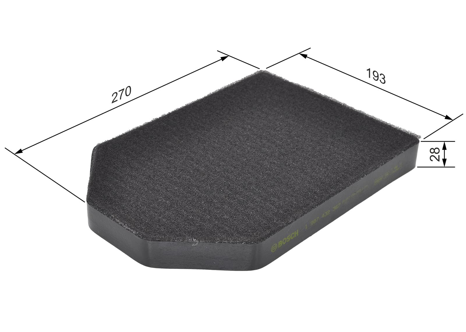 Bosch Filtro Abitacolo ai Carboni Attivi R2367, Filtro di Ricambio - Contro cattivi odori, polline e polvere per un'aria più pulita all'interno del veicolo