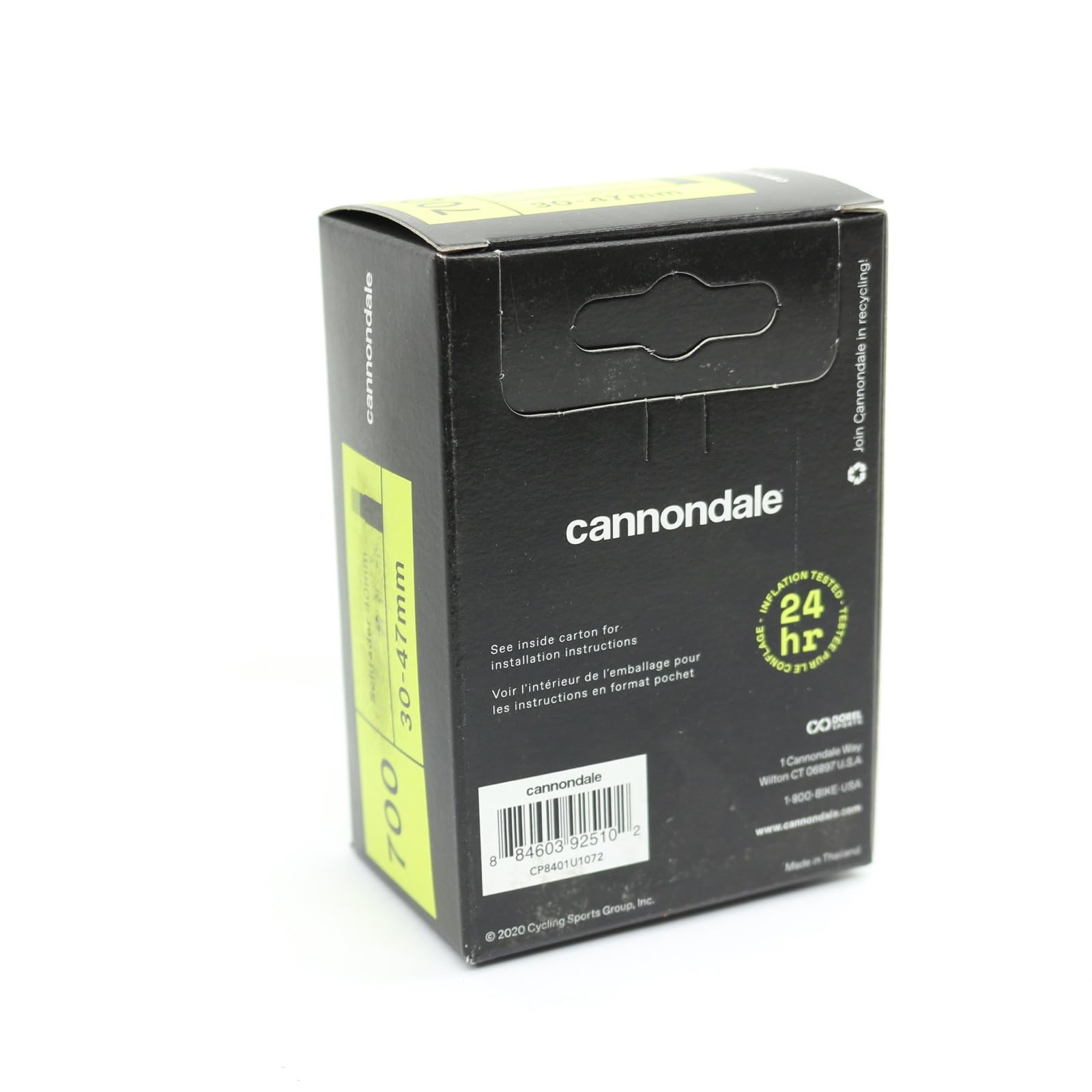 Cannondale Schrader Valve Tube Black, 700 X 30-47Mm/40Mm