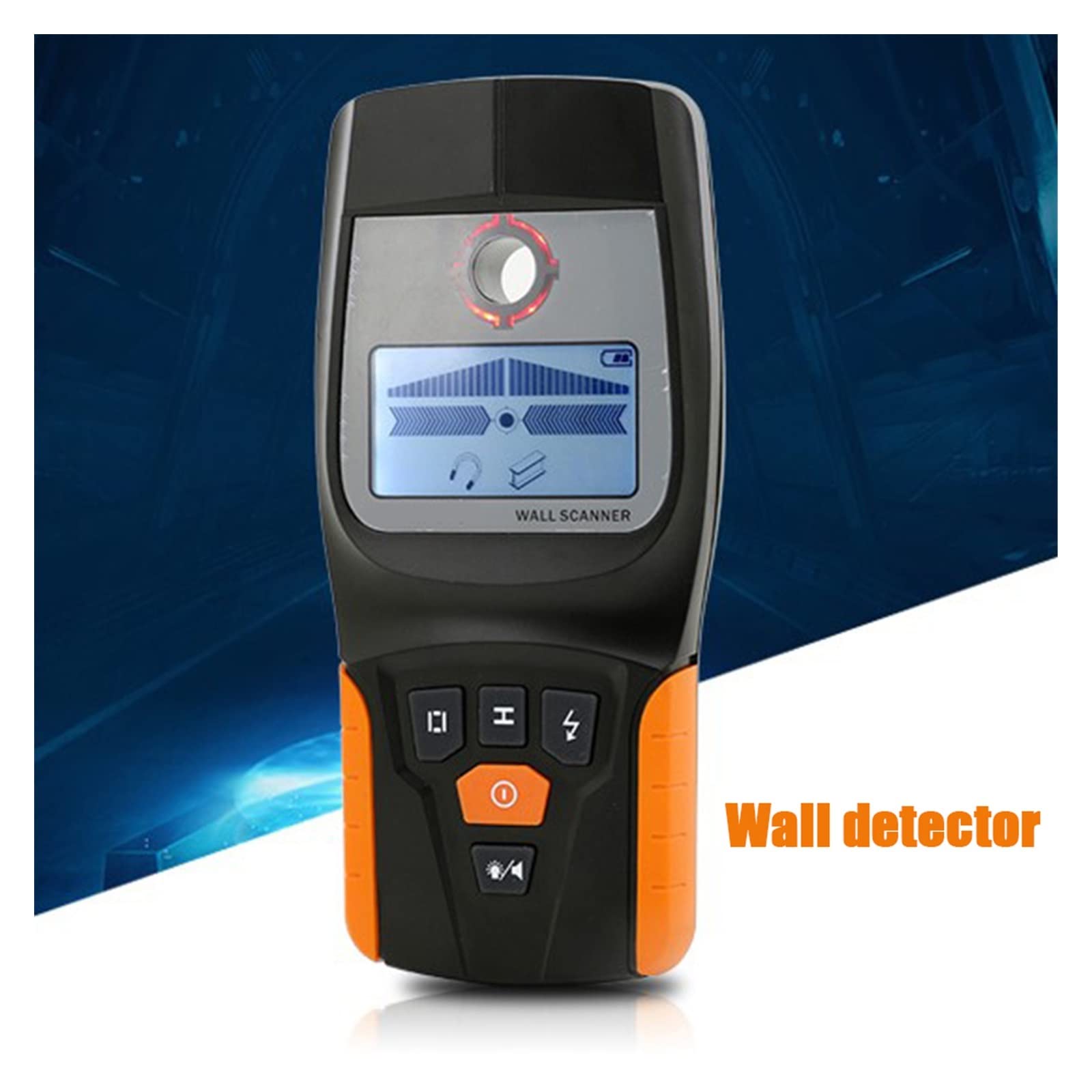 Escáner de Pared, Detector de Metales 3 en 1, escáner Pared, Cable Madera, buscador Pernos Alambre eléctrico con Alarma LED y pitidos
