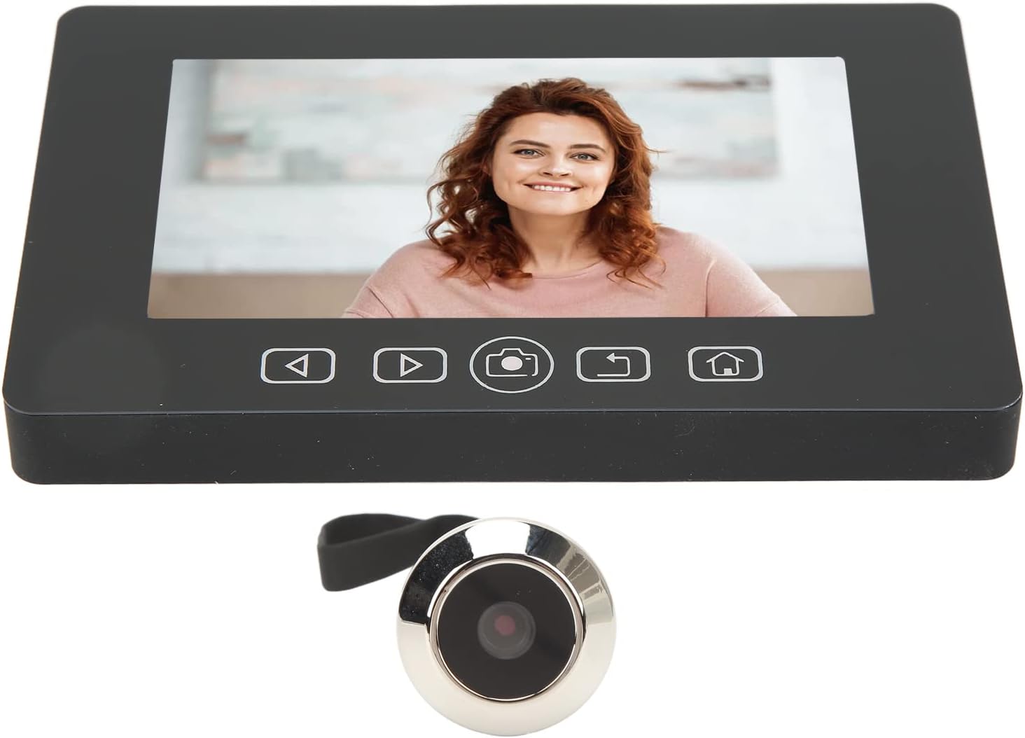 Peephole Camera with 4.3 Inch Color Screen, 160 Degree Wide Angle Detection, Digital Door Viewer for Home Security