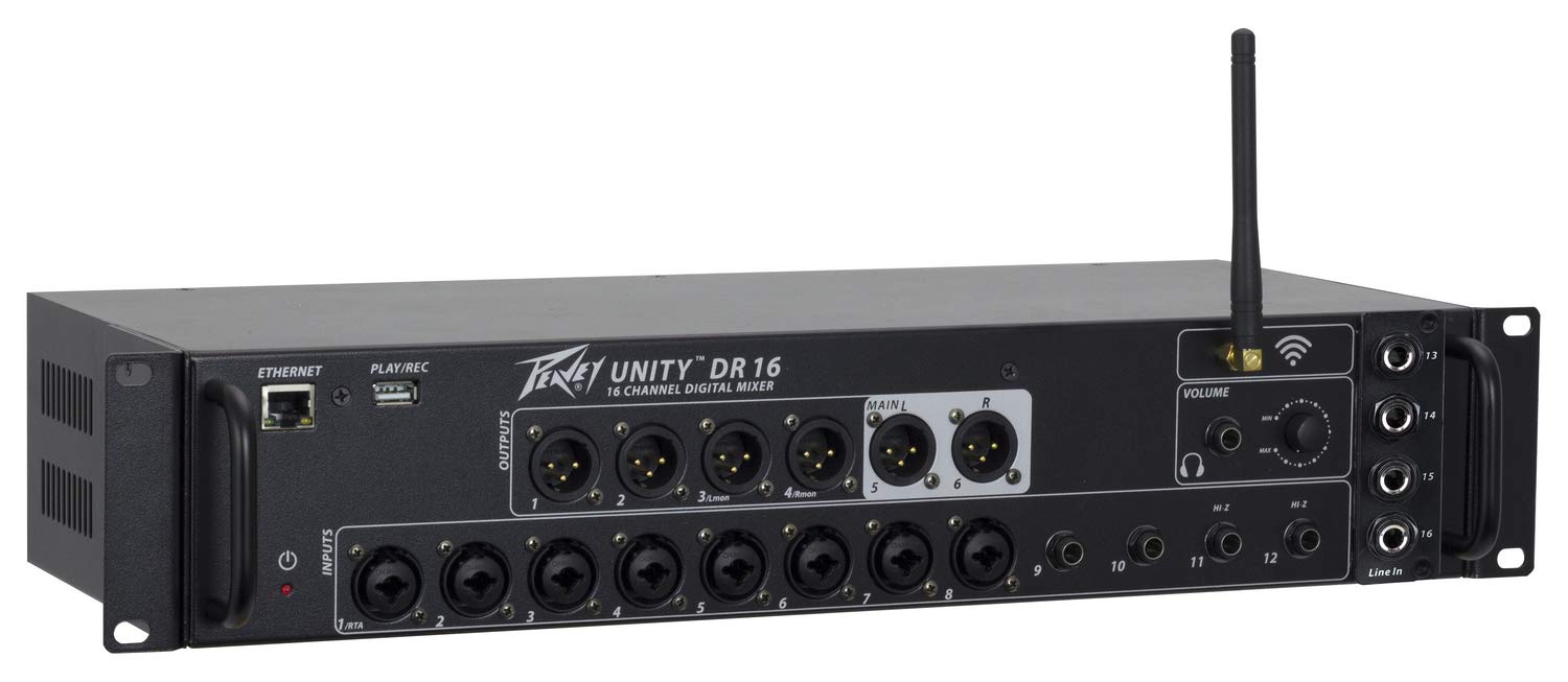 Amazon.com: Peavey Unity DR16 16-Channel Digital Mixer, Black (DR