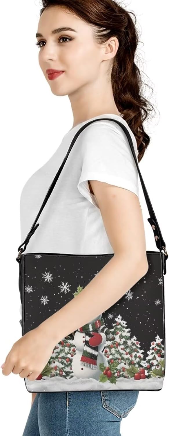 Large Bucket Bag for Women Zipper Compartment Pocket Waterproof Crossbody Bag Comfortable Handbag Trip