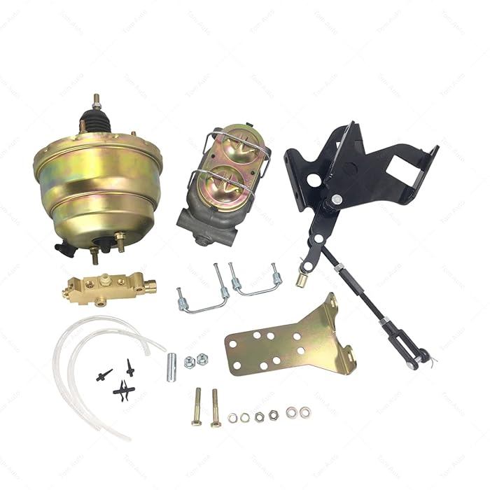 Buy 8" Dual Power Brake Booster Conversion Kit Bail Top Master Cylinder
