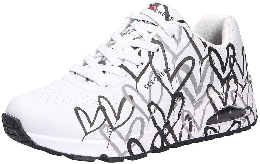 Skechers UNO-Spread The Love 155507-WBGY, Women Sneakers, White, 41 EU