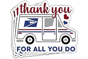 Adorable Mailbox Stickers: Express Gratitude with Every Parcel