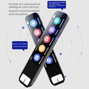 Pen Gpt, AI Pen, AI Smart Pens Chat GPT, Instant Ai Answers (White) | 3.69-Inch Hd Touchsn Offline Translation (150+ Languages), Multipurpose Translation Device