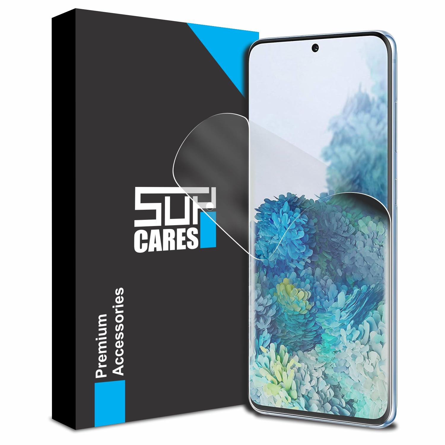SupCares TPU Anti Glare Matte Unbreakable Membrane Screen Protector for Samsung Galaxy S20 5G and Samsung Galaxy S21 5G (6.2 Inch) with Easy-Self Installation Kit | Transparent (B0CJF5TXZ6) Amazon Price History, Amazon Price Tracker