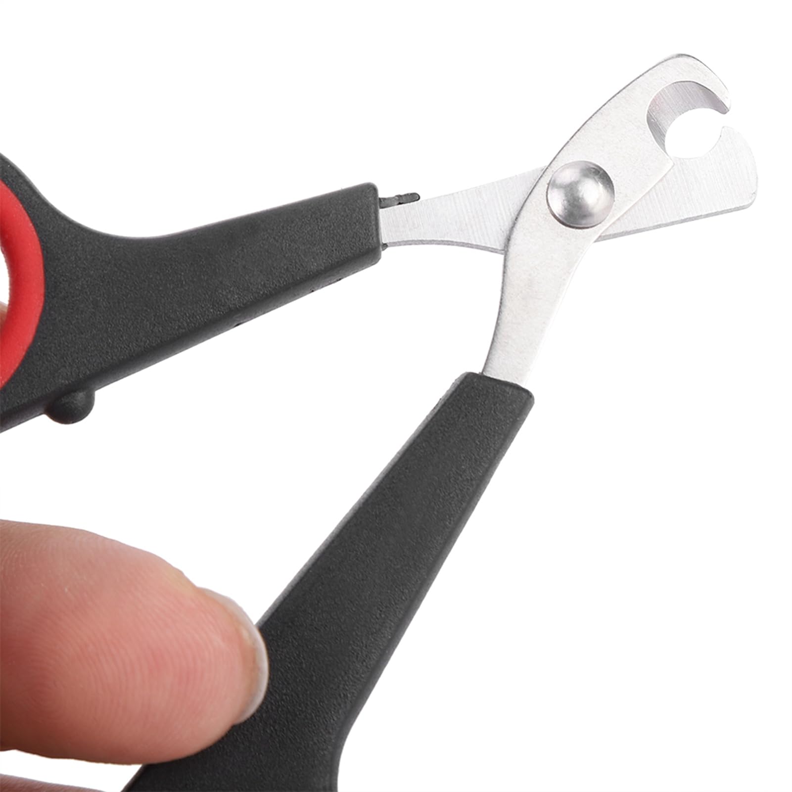 Bird Nail ScissorsBi Pet Bird Small Animals Accessory Grooming Tool Nail Scissors Clipper Black and Red Sturdail ScissorsBird Grooming ToolParrot Nail - Image 2