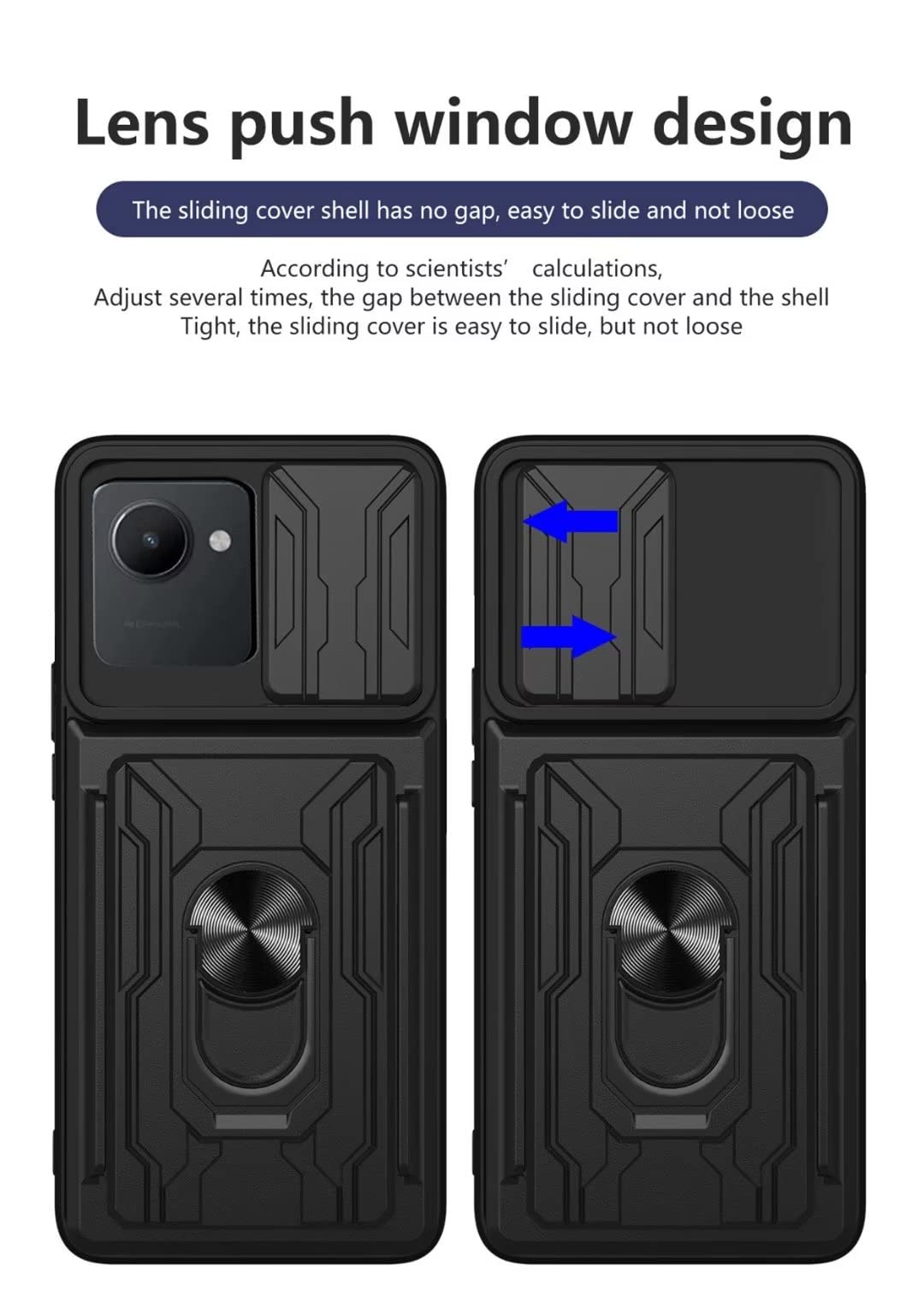GOKEN Cover per Realme C30 4G, Custodia Folio in Pelle Flip