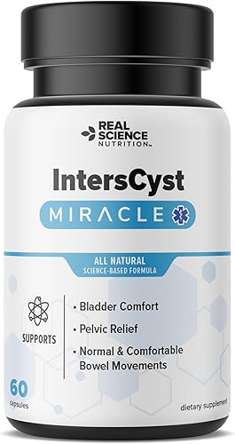 Real Science Nutrition IntersCyst Miracle Un suplemento natural para la salud de la vejiga y los riñones, que proporciona alivio para la cistitis