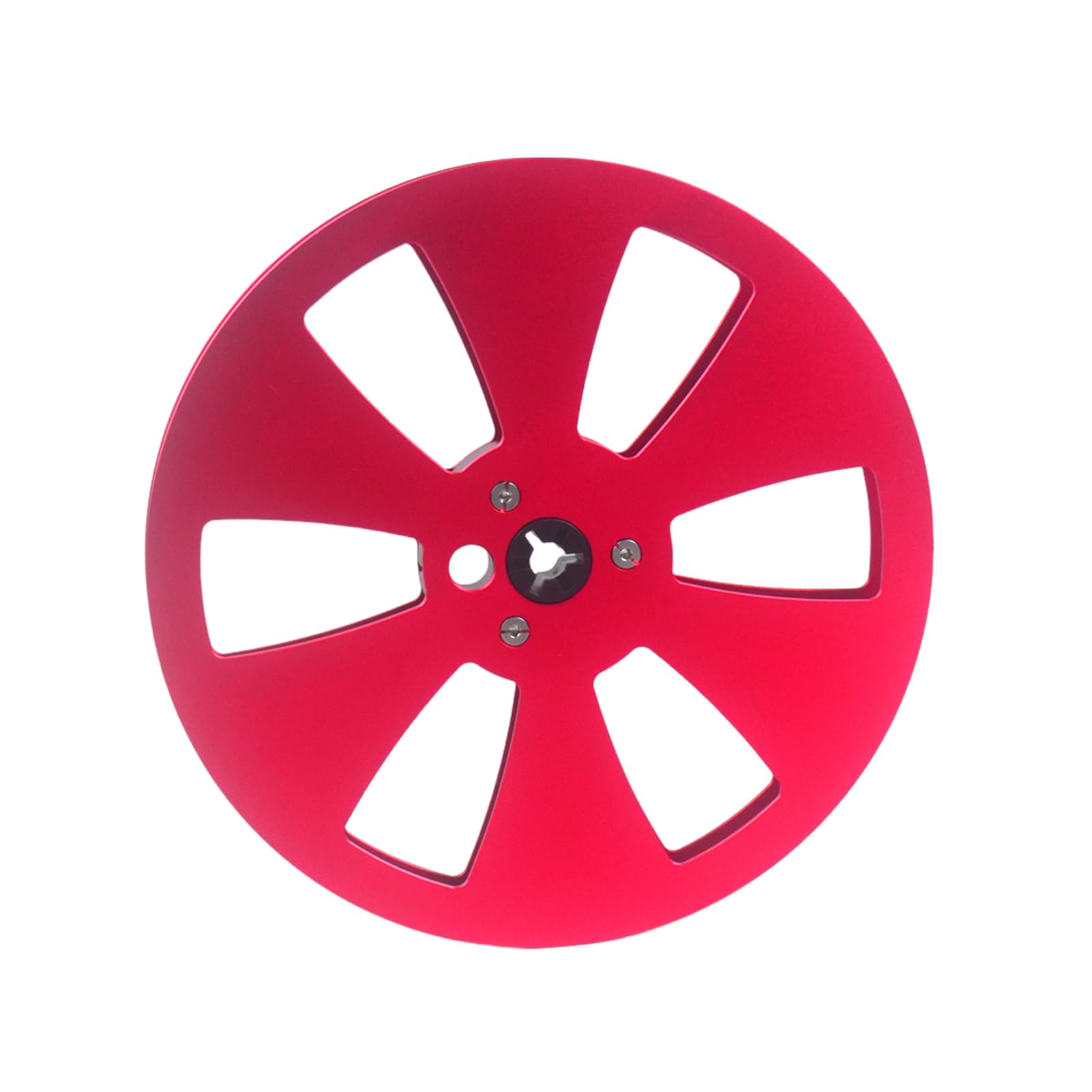 TWISAXC Strong and Sturdy Metal Reel Accessories for Tape Players Open Reel Recorder Multi-Hole Tape Aluminum Alloy, Red