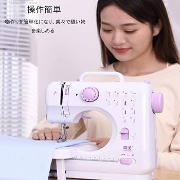 家庭用ミシン Amazon | 電動ミシン コンパクト ミシン 家庭用ミシン 初心者 12