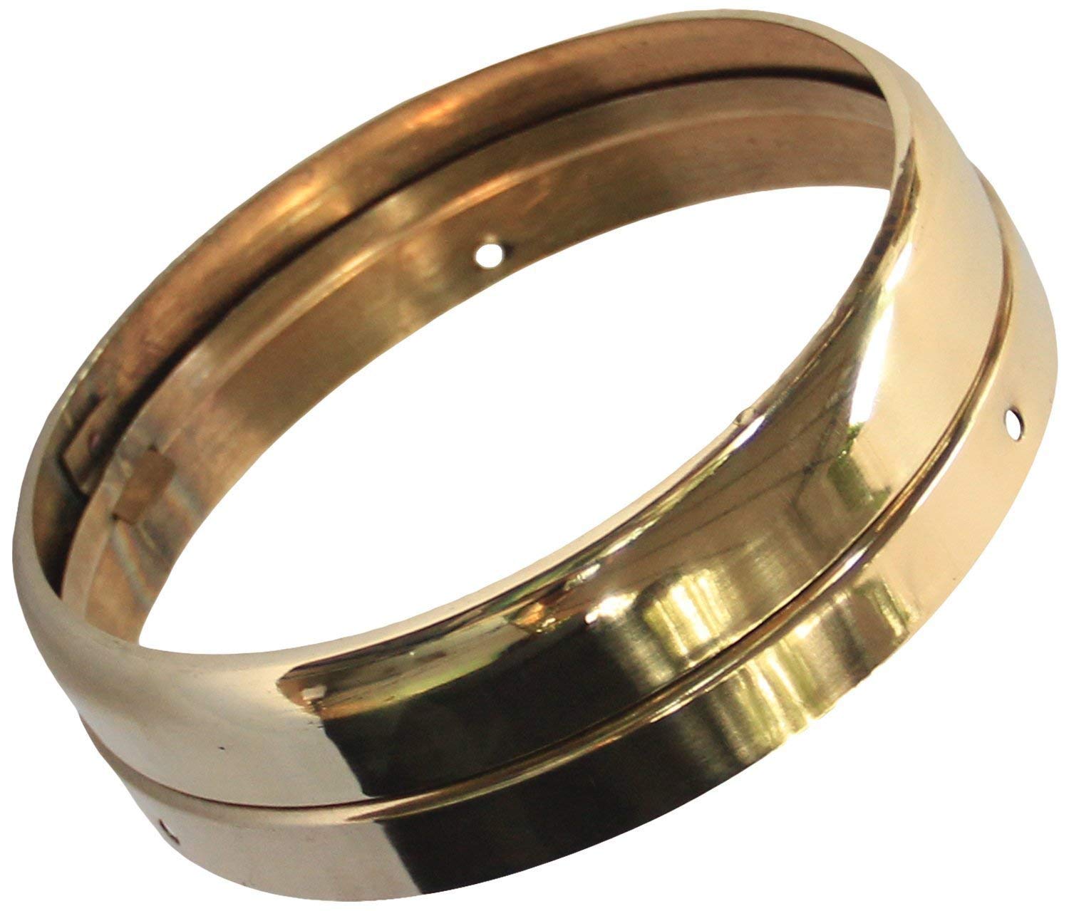 RE Trader Automobile® Brass Inner Outer Head Light Ring for Royal Enfield Classic 500-image-15