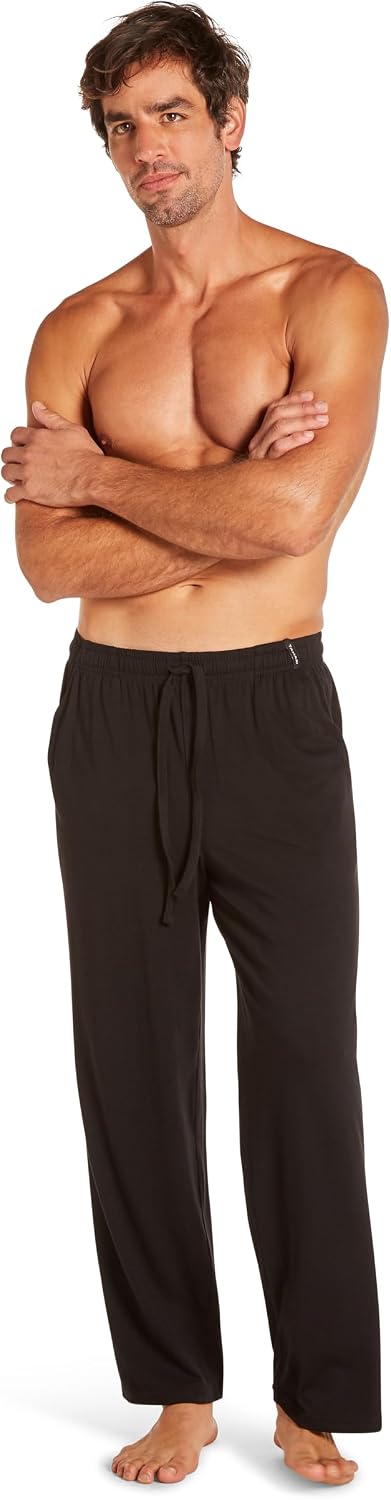 TAHARI Men's Ultimate Comfort Sleep Pant – Soft Cotton Blend, Relaxed Fit, Lightweight Lounge Pants