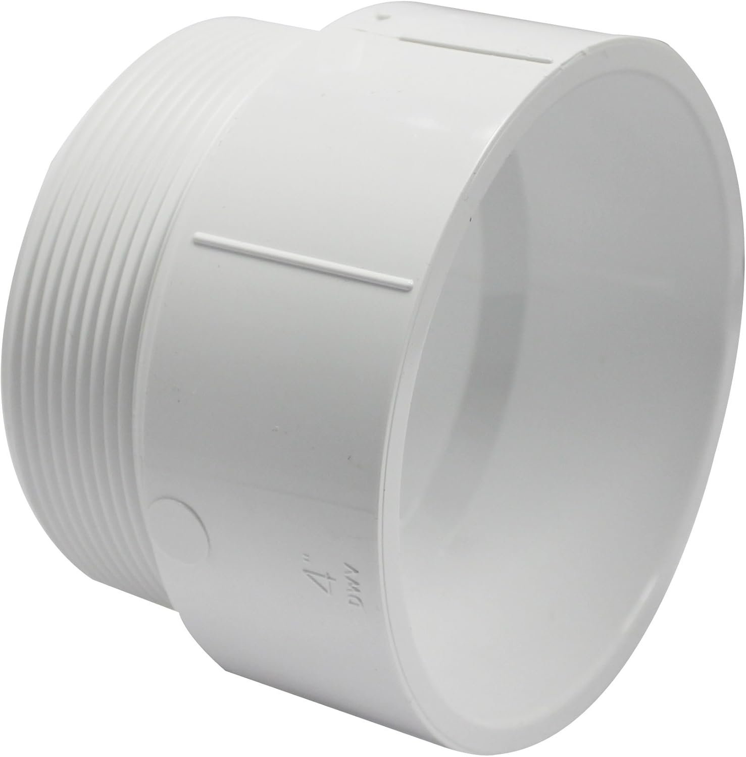 Canplas 192874 PVC DWV Male Adapter, 4-Inch, White