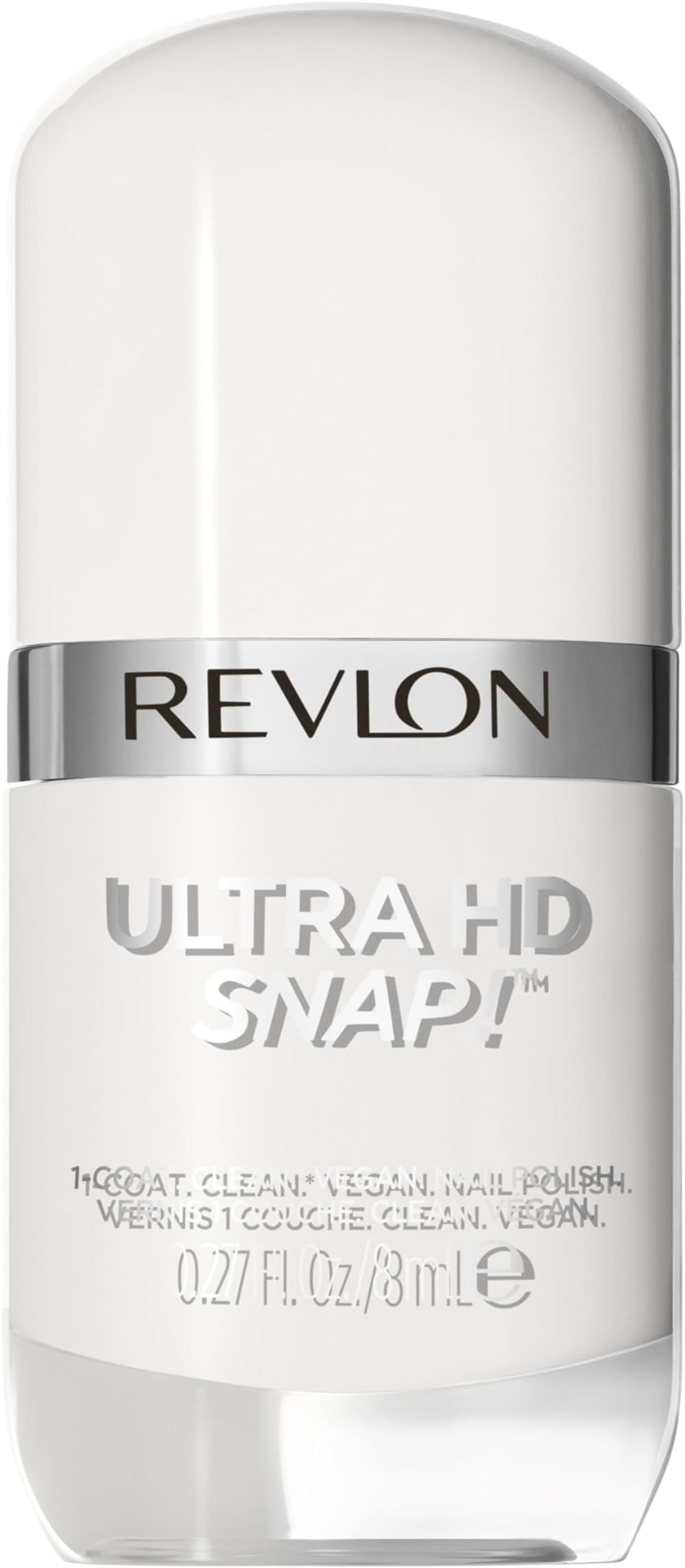 REVLON Ultra HD Snap Nail Color, Natural Rich Glossy Polish, 100% Vegan Formula, No Base or Top Coat Needed, 001 Early Bird, 0.27 fl oz