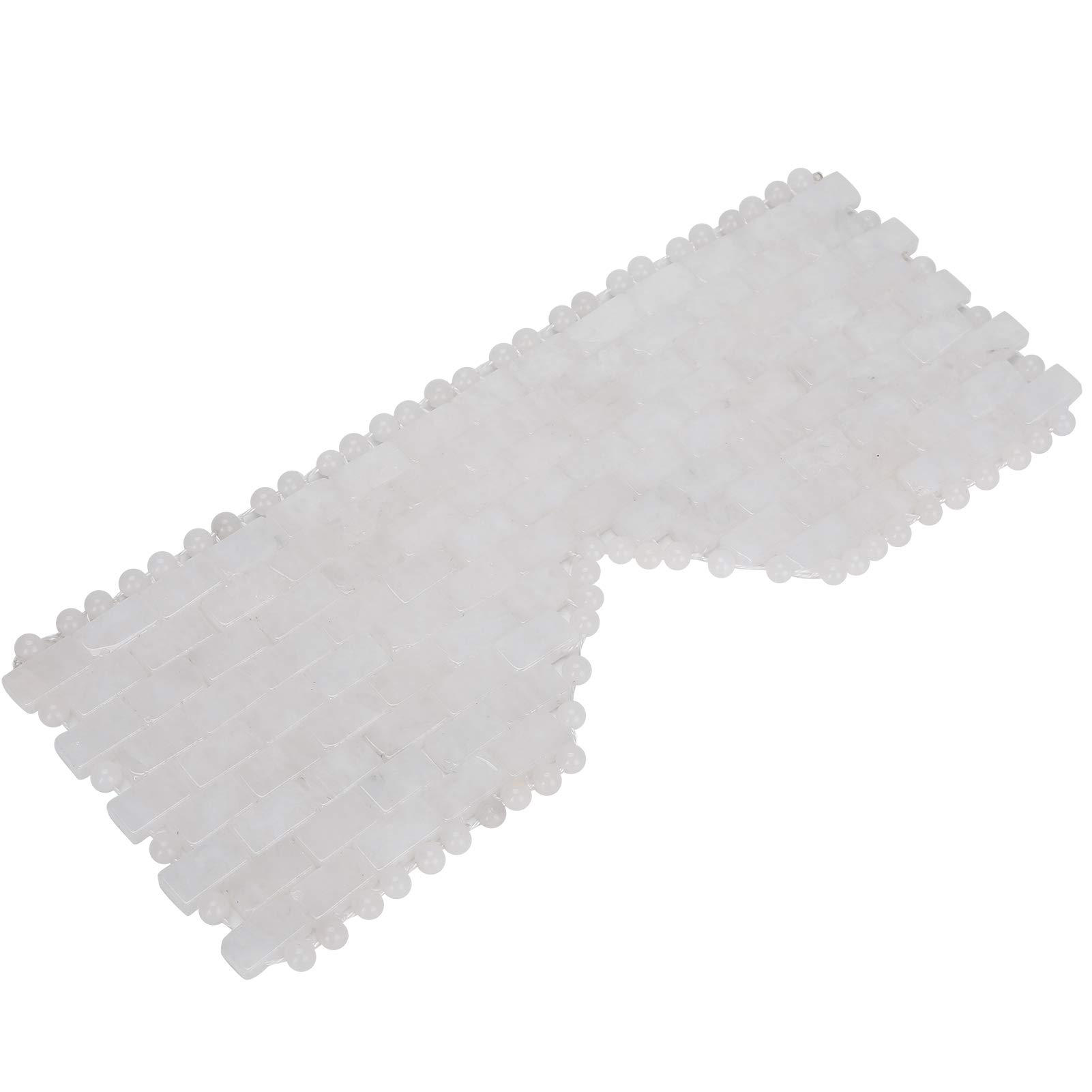 Le masque de relaxation des yeux Jadestone, outil de soin de sommeil naturel pour masseur de visage réduit les cernes(Jadestone blanc)