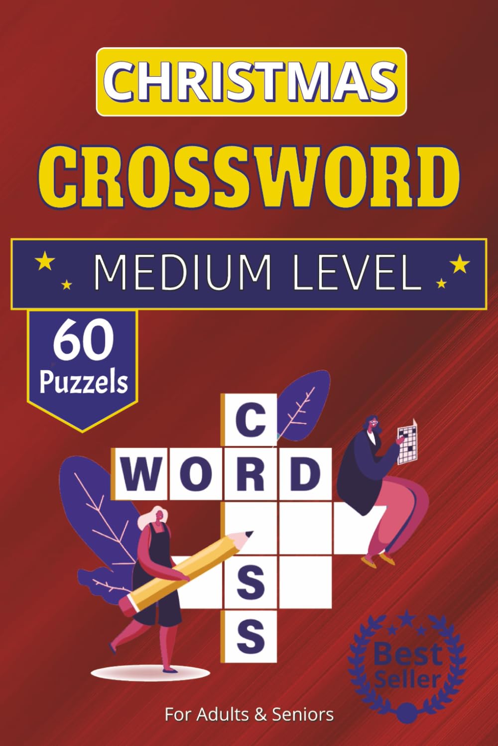 Christmas Crossword Search Puzzle Book: Holiday Crossword Puzzle Book About Christmas | 60+ Brain Games | 6x9" Size—A Great Gift for Relaxing Winter Days