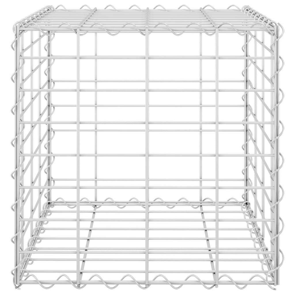 Yumeng Würfel-Gabionen-Hochbeet, Palettenrahmen, Hochteich, Gemüsebeet, Kräuterregal Balkon, Blumenbeet, Kräuterspirale, Tomatenbeet, Pflanzhochbeet, Stahldraht 40x40x40 cm
