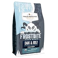 Vista 1 de Fresh Roasted Coffee, Organic Dark & Bold Frostbite Cold Brew USDA Organic, Kosher Tostado oscuro 12 oz molido grueso