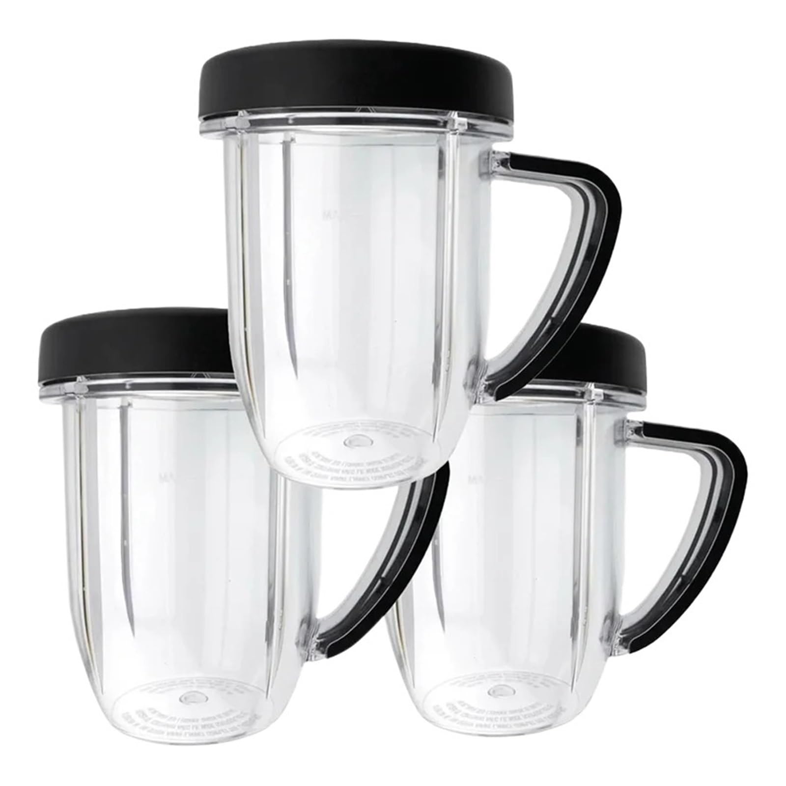 Paquete de 3 Vasos Repuesto for licuadora 30 onzas con Conjunto Anillo Labial | Recipientes de mezcla de repuesto con accesorios de anillo de sellado