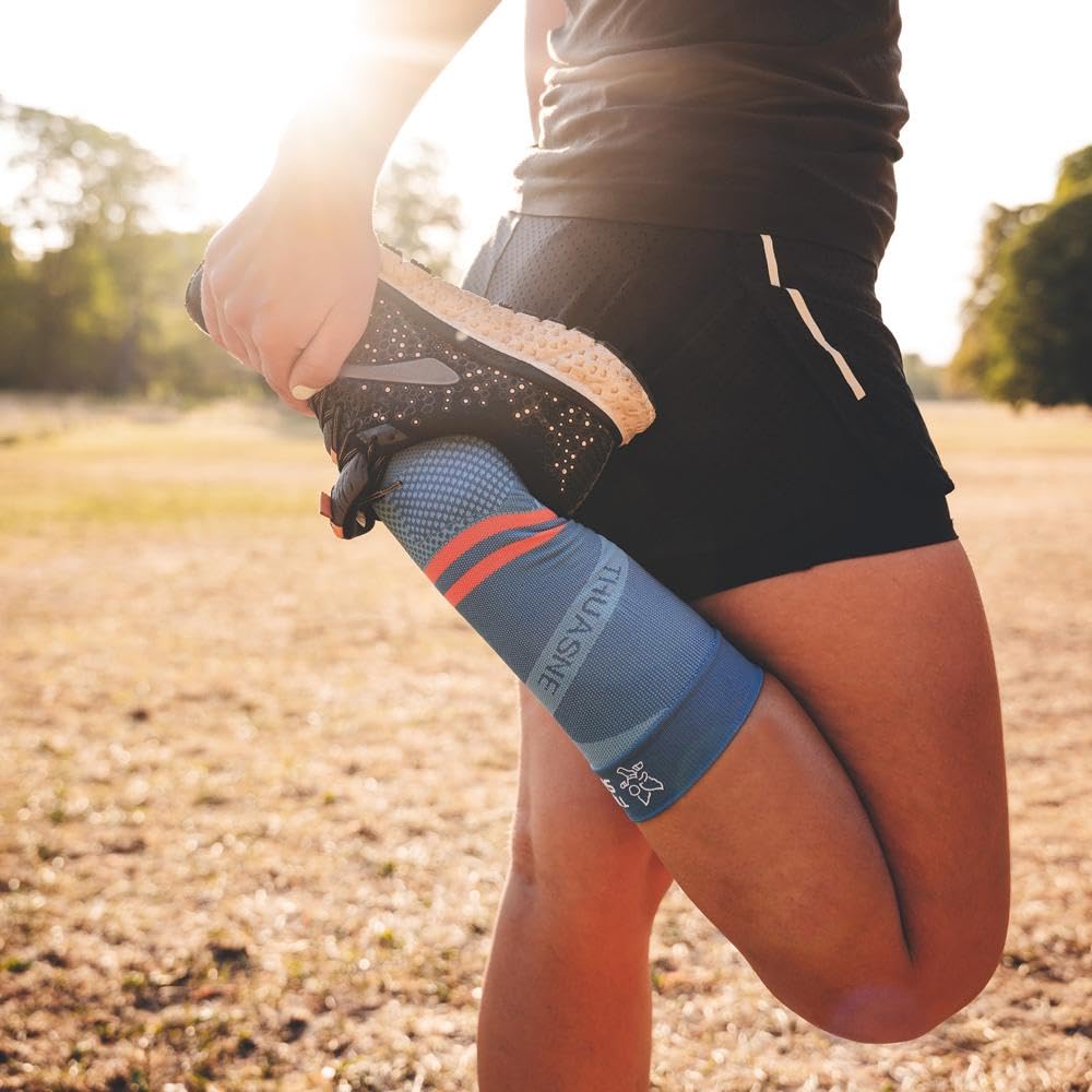 Thuasne - Chaussettes de Compression Mi-Mollet Running Sport UP ACTIV - Compression Dégressive de la Cheville vers le Mollet - Fabriquées en France