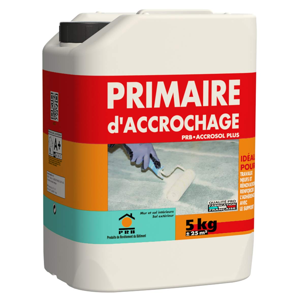 Primaire d’Accrochage Multi-Supports 5kg - Sous-Couche Universelle pour Béton, Plâtre, Carrelage et Bois - Adhérence Maximale Intérieur/Extérieur