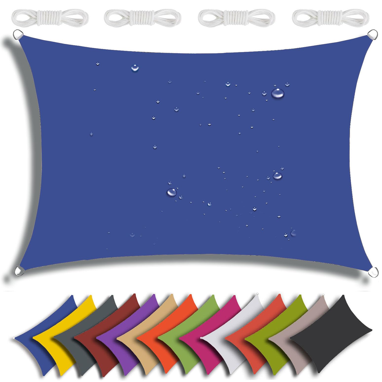 Voile d'ombrage rectangulaire pour fuir la chaleur et protéger votre famille
