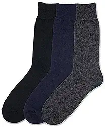 Meias térmicas masculinas com isolamento térmico Sox (3 pares), Cinza escuro, 10-15