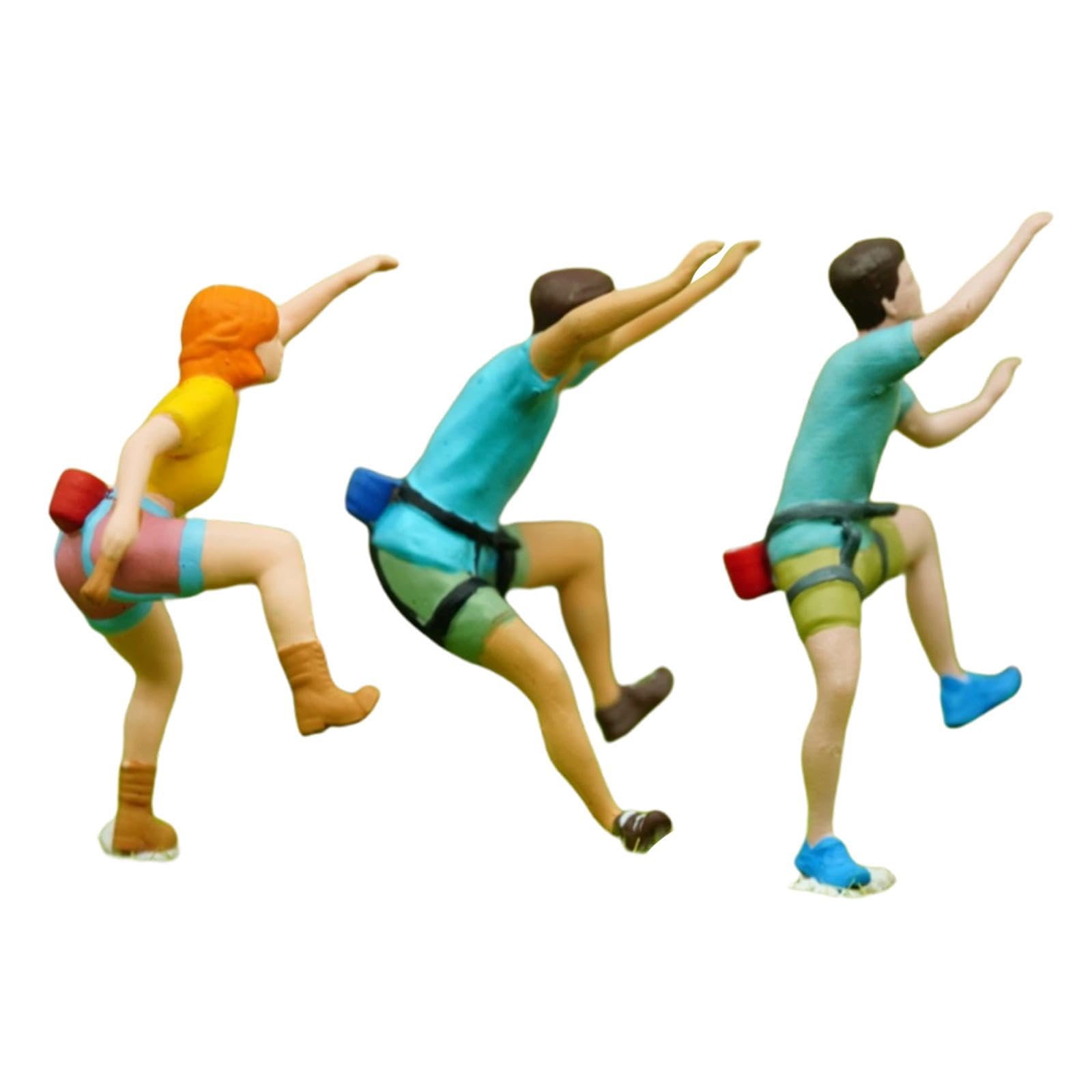 3 Figure di Scalatori in 1:87 per Diorami