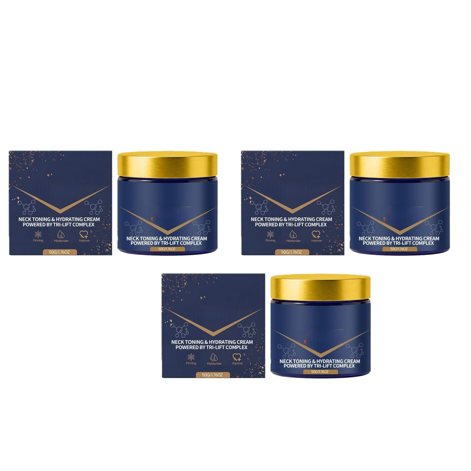 Crema reafirmante hidratante para el cuello complejo peptídico