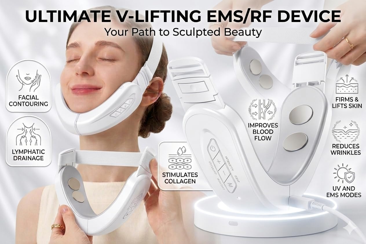 V Line Face Slimming Device for Women & Men – EMS Microcurrent