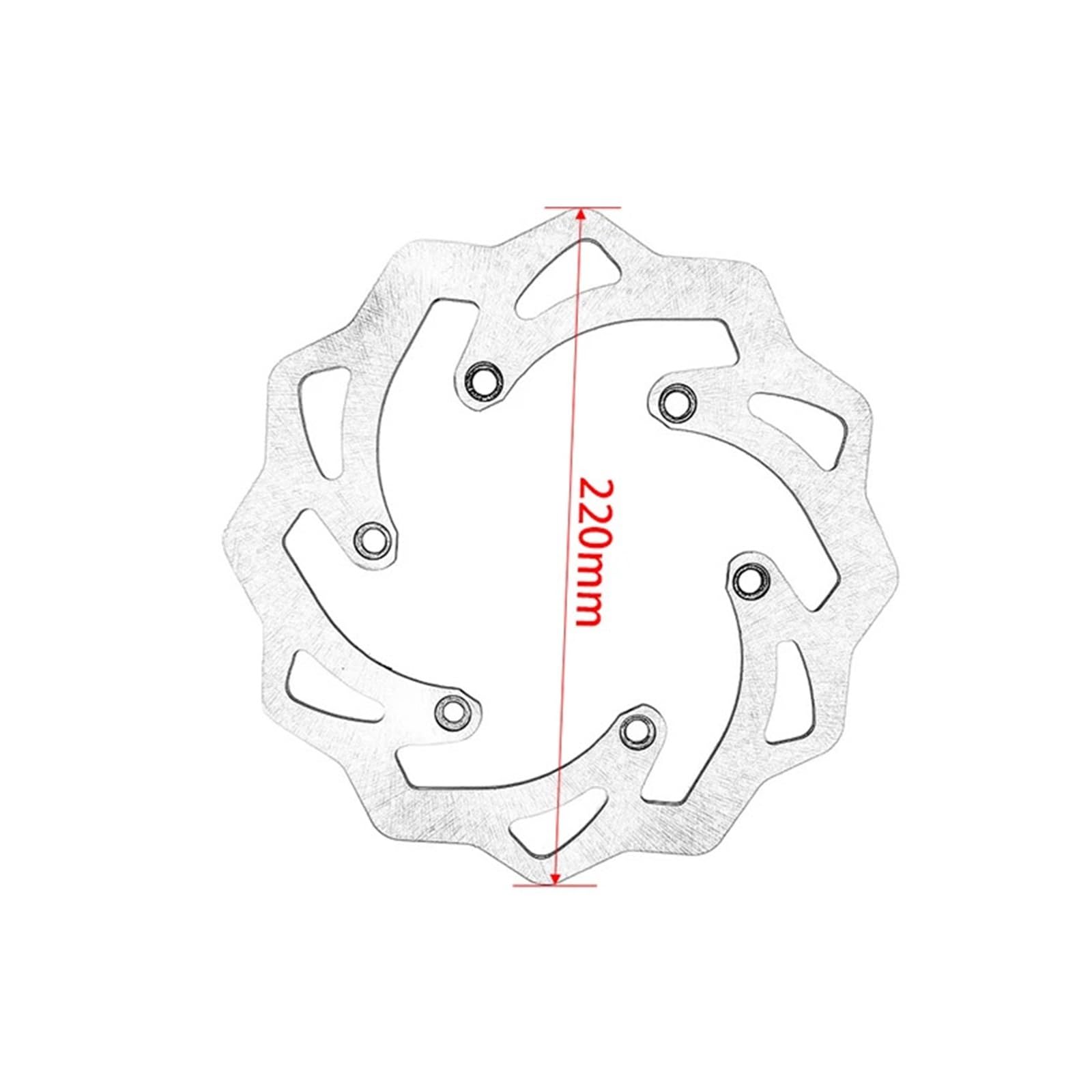 Dischi Freno Anteriore Dischi freno da 260/220 mm adatti per KTM TPi EXC 300 EXC-F 350 SX 125 SX-F 450 XC 200 400 XCF EXC 500 EXC-F 6D 1994-2022(After)