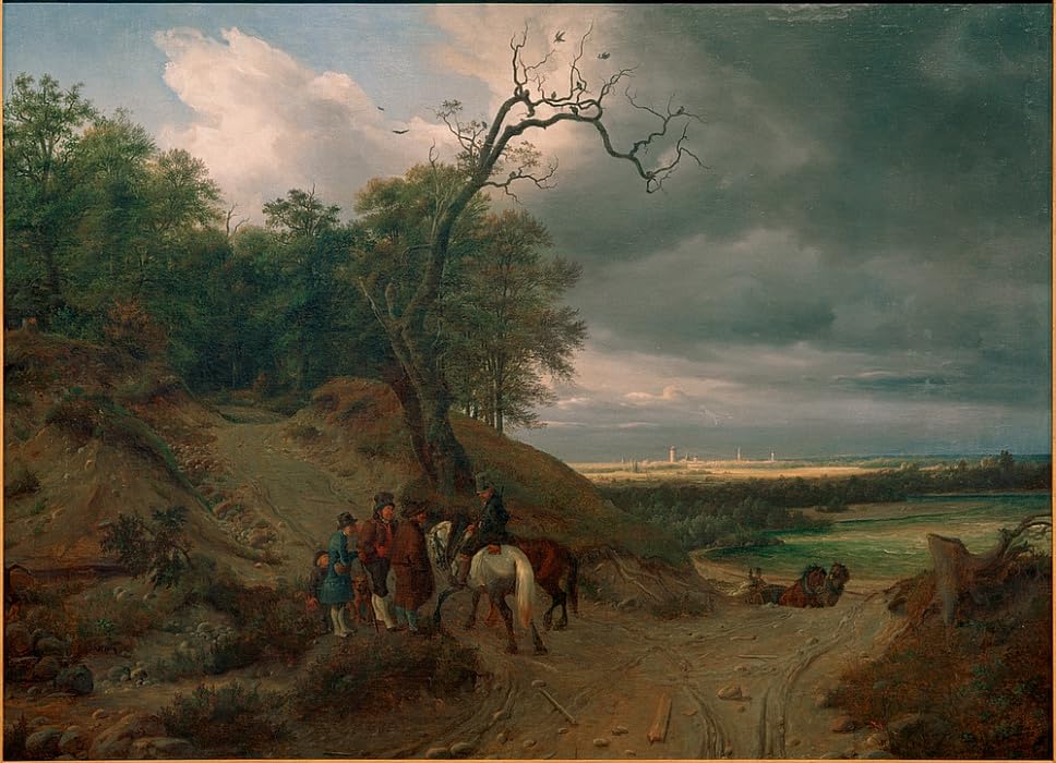 Impression d'art Après l'orage par Fearnley, le tableau sur toile idéal pour un salon moderne